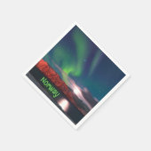 ノルウェースカンジナビア北部ライトレッドクライフ スタンダードカクテルナプキン (角)