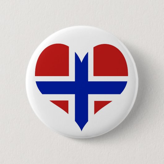 ノルウェースカンジナビア国旗 缶バッジ (正面)