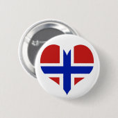 ノルウェースカンジナビア国旗 缶バッジ (正面&裏面)
