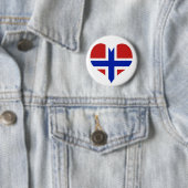 ノルウェースカンジナビア国旗 缶バッジ (インサイチュ)