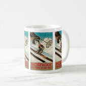 ノルウェースキーの本拠地 コーヒーマグカップ (正面右)