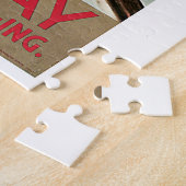 ノルウェースキースポーツヴィンテージ旅行 ジグソーパズル (側面)