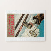 ノルウェースキースポーツヴィンテージ旅行 ジグソーパズル (横)