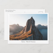 ノルウェーセンジャ島 ポストカード (正面/裏面)