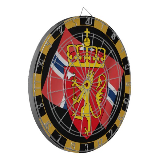 ノルウェーダーツボード&フラッグダーツ/ゲームボード ダーツボード (正面左)