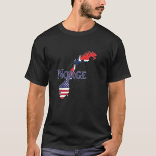 ノルウェーノルゲ祖先エクスパット国外在住家族のルーン Tシャツ