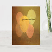 ノルウェーハッピーバースデー(黄色いバルーン付き) カード (正面)