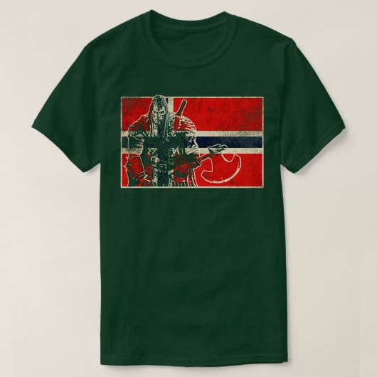 ノルウェーバイキング戦士1 Tシャツ (デザイン正面)