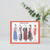 ノルウェーバナードII紙人形葉書 ポストカード (スタンド正面)