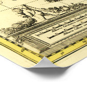 ノルウェーパノラママップノルウェー ポスター (角)