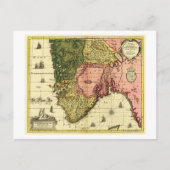 ノルウェーパノラママップノルウェー ポストカード (正面)