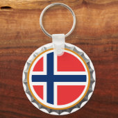 ノルウェービールキャップキーチェーン キーホルダー (正面)