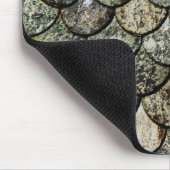 ノルウェーフィッシュスケールパターン石板屋根 マウスパッド (コーナー)