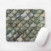 ノルウェーフィッシュスケールパターン石板屋根 マウスパッド (マウス)