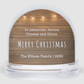 ノルウェーフィヨルドトロルパーソナライズされたクリスマス (裏面)