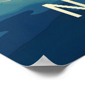 ノルウェーフィヨルド ポスター (角)