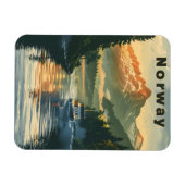 ノルウェーフィヨルド マグネット (横)