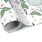 ノルウェーフローララッピング紙 ラッピングペーパー (ロールコーナー)