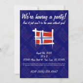 ノルウェーブラシフラグ 招待状 (裏面)