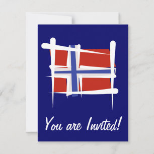 ノルウェーブラシフラグ 招待状