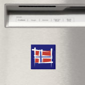 ノルウェーブラシ国旗 マグネット (インサイチュ (食洗機))