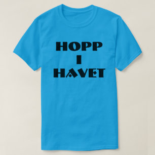ノルウェーブルーで海に飛び込む Tシャツ