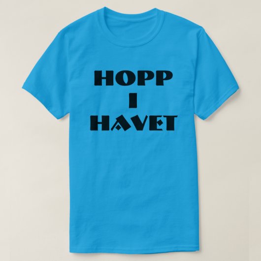 ノルウェーブルーで海に飛び込む Tシャツ (デザイン正面)