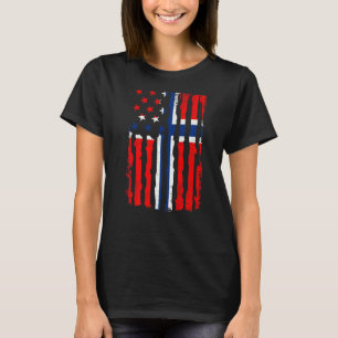 ノルウェープライドアメリカ合衆国国旗ノルウェーのルーツ Tシャツ