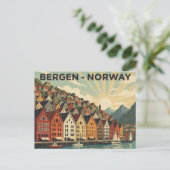ノルウェーベルゲン ヴィンテージ トラベル ポストカード (スタンド正面)