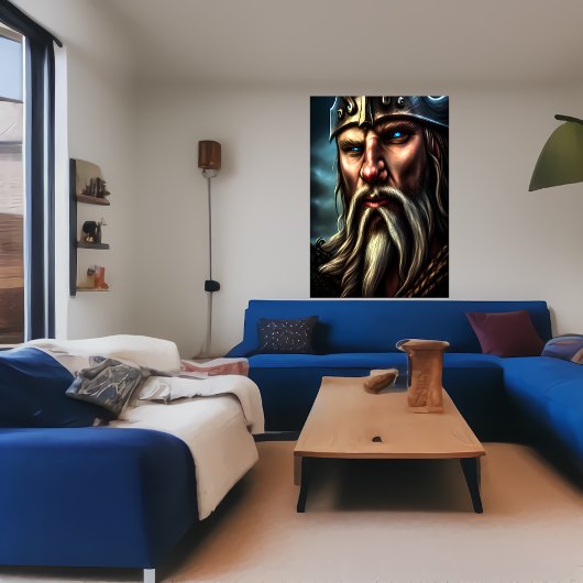 ノルウェーポートレートバイキング | AIアートポスター ポスター