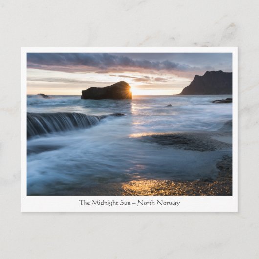 ノルウェーミッドナイトサン ポストカード (正面)