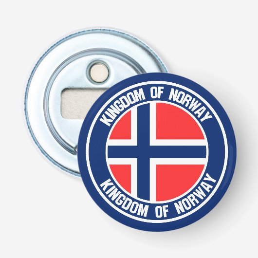 ノルウェーラウンドエンブレム 栓抜き (正面)