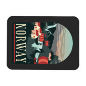 ノルウェーランドスケープヴィンテージ マグネット (横)