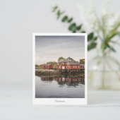 ノルウェーレッド絵を描ハウス ポストカード (スタンド正面)