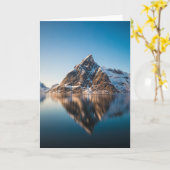 ノルウェーロフォテンマウンテン カード (黄色い花)