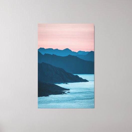 ノルウェーロフォテンランドスケープビュー キャンバスプリント (正面)