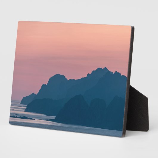 ノルウェーロフォテン景観 フォトプラーク (側面)