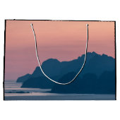 ノルウェーロフォテン景観 ラージペーパーバッグ (裏面)