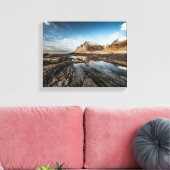 ノルウェーロフォテン諸島の風景写真 キャンバスプリント (インサイチュ (リビング))