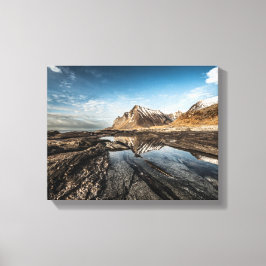 ノルウェーロフォテン諸島の風景写真 キャンバスプリント