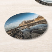 ノルウェーロフォテン諸島山 ラウンドペーパーコースター (アングル)