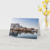 ノルウェーロフォテン諸島 カード (黄色い花)