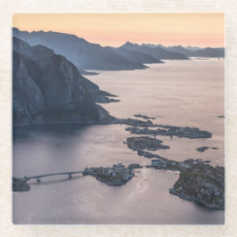 ノルウェーロフォテン諸島 ガラスコースター