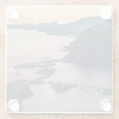 ノルウェーロフォテン諸島 ガラスコースター (裏面)