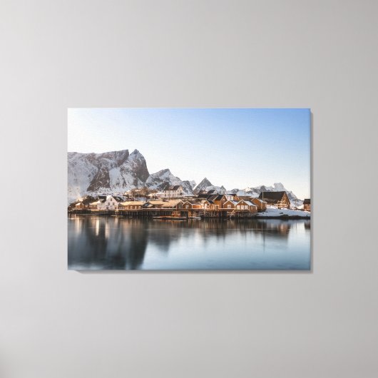 ノルウェーロフォテン諸島 キャンバスプリント (正面)
