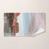 ノルウェーロフォテン魚釣りヴィレッジ ハンドタオル (ハンドタオル)