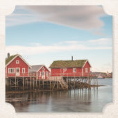 ノルウェーロフォテン魚釣りヴィレッジ ペーパーコースター (正面)