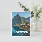 ノルウェーロフォーテン島の旅 ポストカード (スタンド正面)
