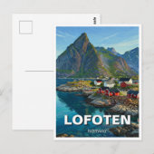 ノルウェーロフォーテン島の旅 ポストカード (正面/裏面)
