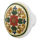 ノルウェーローズマリングスタイルコテージコアフォークアート セラミックノブ (右)